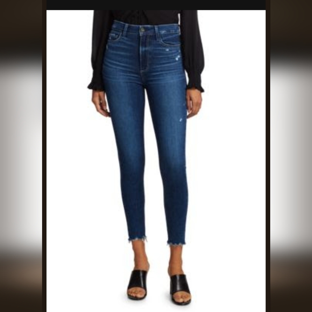 PAIGE Indigo Denim Jeans, Margot ankle, Size 24